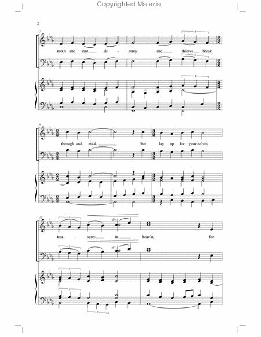 Treasures in Heaven Treasures in Heaven 2-Part scores gallery preview page 3
