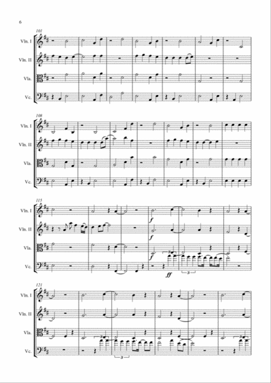 Thinking Out Loud Thinking Out Loud String Quartet scores gallery preview page 6