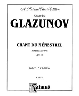 Book cover for Glazunov: Chant du Ménestrel, Op. 71