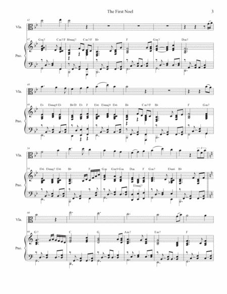 The First Noel (Viola solo and Piano) image number null