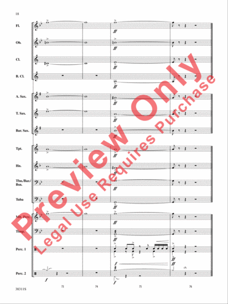 Winds of the Orient Concert Band scores gallery preview page 18