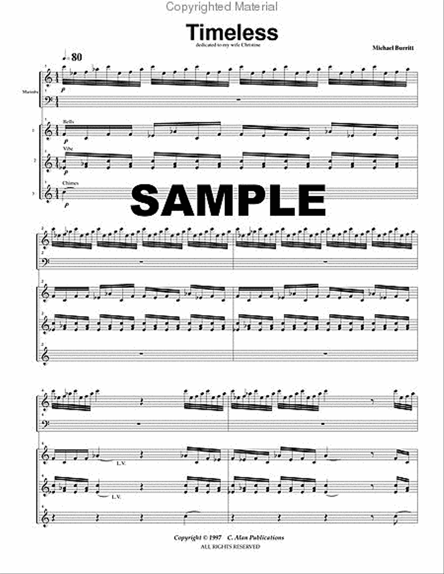 Timeless Timeless Percussion Ensemble scores gallery preview page 2