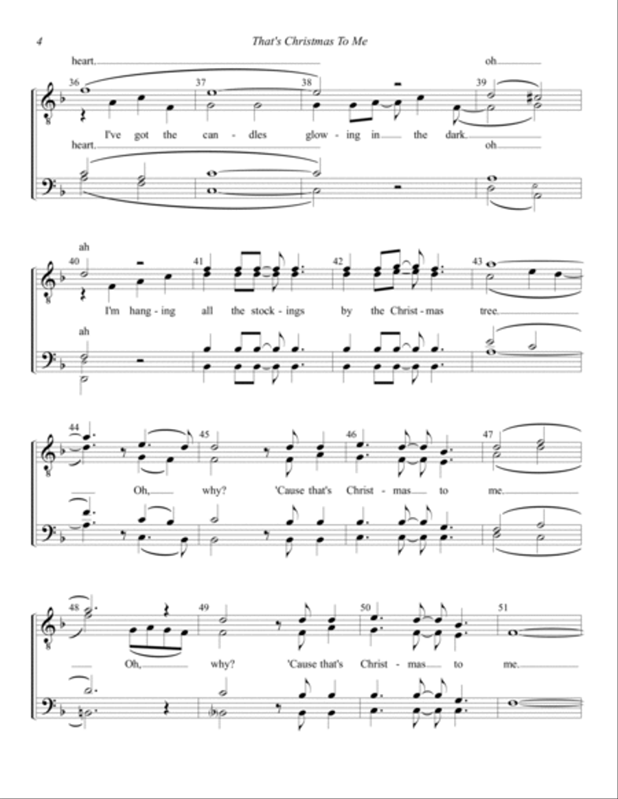 That's Christmas To Me TTBB scores gallery preview page 4