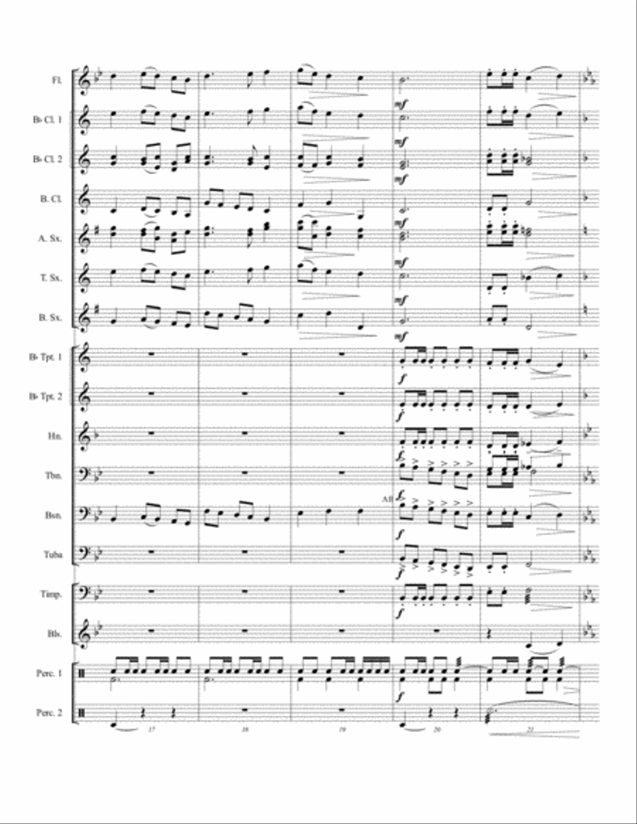 God Save the Queen (My Country Tis of Thee) Concert Band scores gallery preview page 6