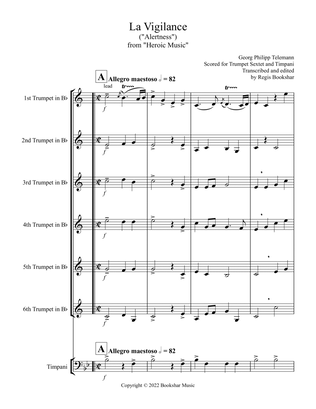 La Vigilance (from "Heroic Music") (Bb) (Trumpet Sextet, Timpani)