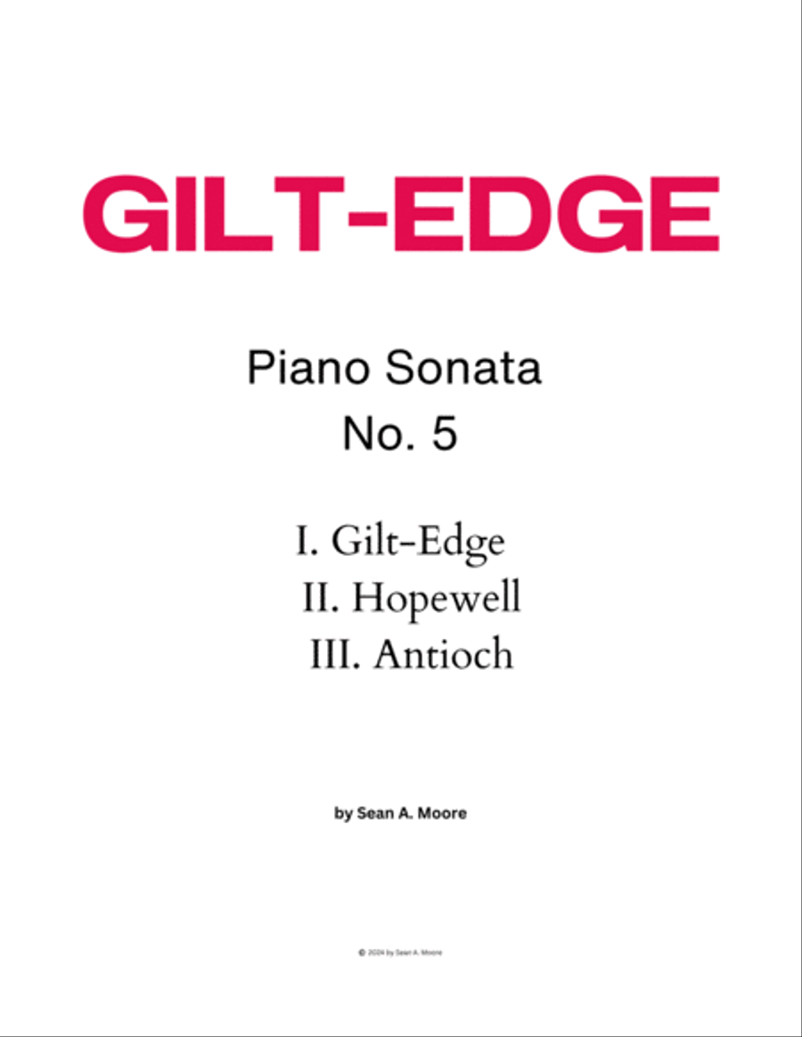 Sonata for Piano No. 5 