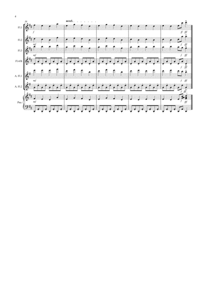 Trepak (Fantasia from Nutcracker) for Flute Quartet image number null