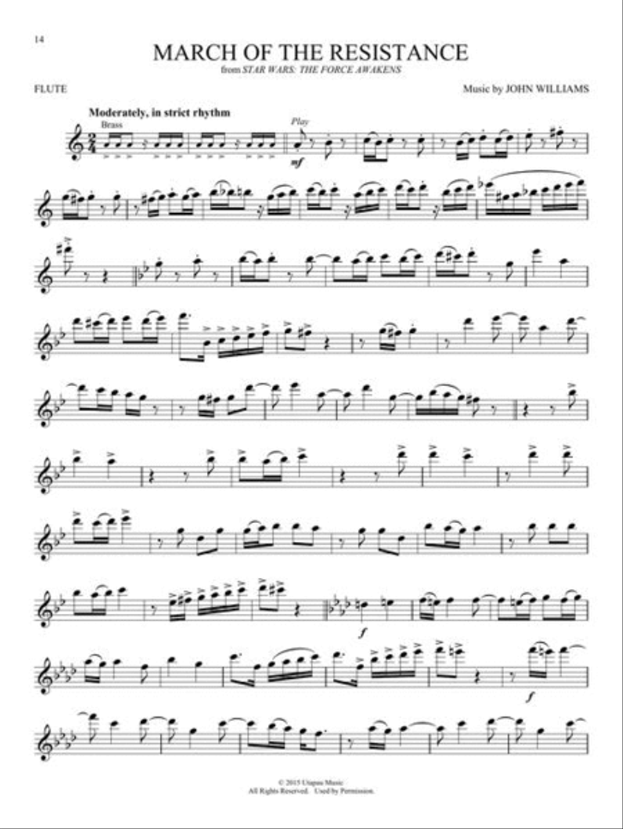Star Wars – Instrumental Play-Along for Flute Flute Solo scores gallery preview page 7