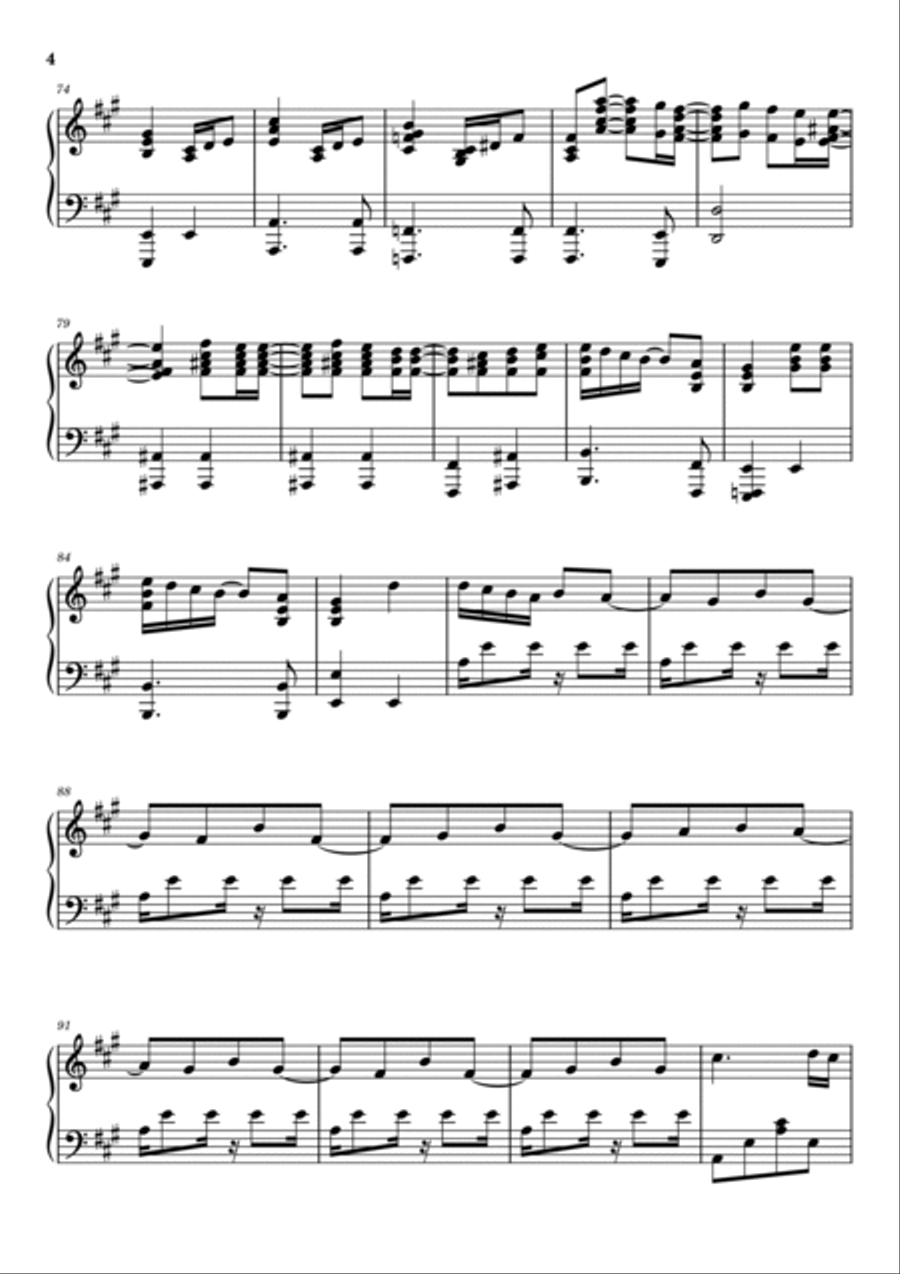 Happy New Year Piano Solo scores gallery preview page 4