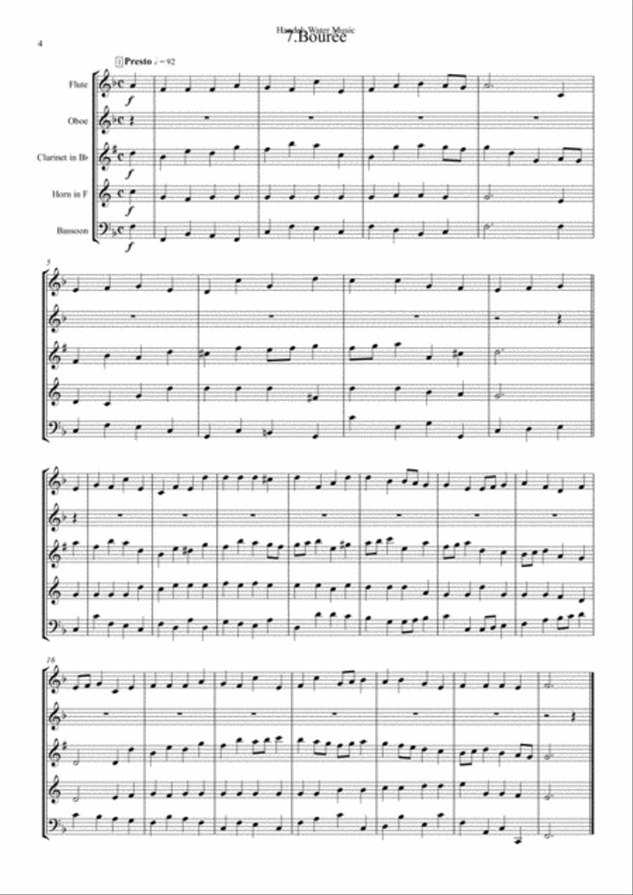 Handel: 6 Movements from 