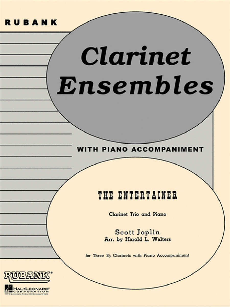 The Entertainer Clarinet Trio scores gallery preview page 1