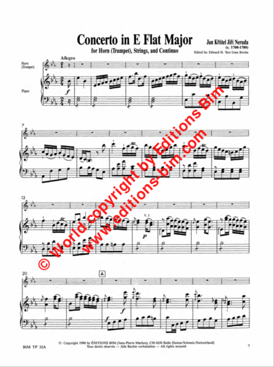 Concerto in Eb Major Trumpet Solo scores gallery preview page 2