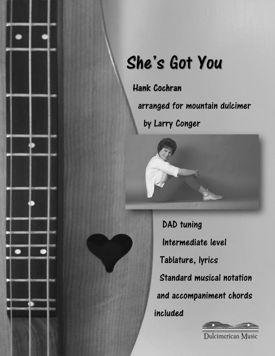She's Got You Dulcimer scores gallery preview page 1