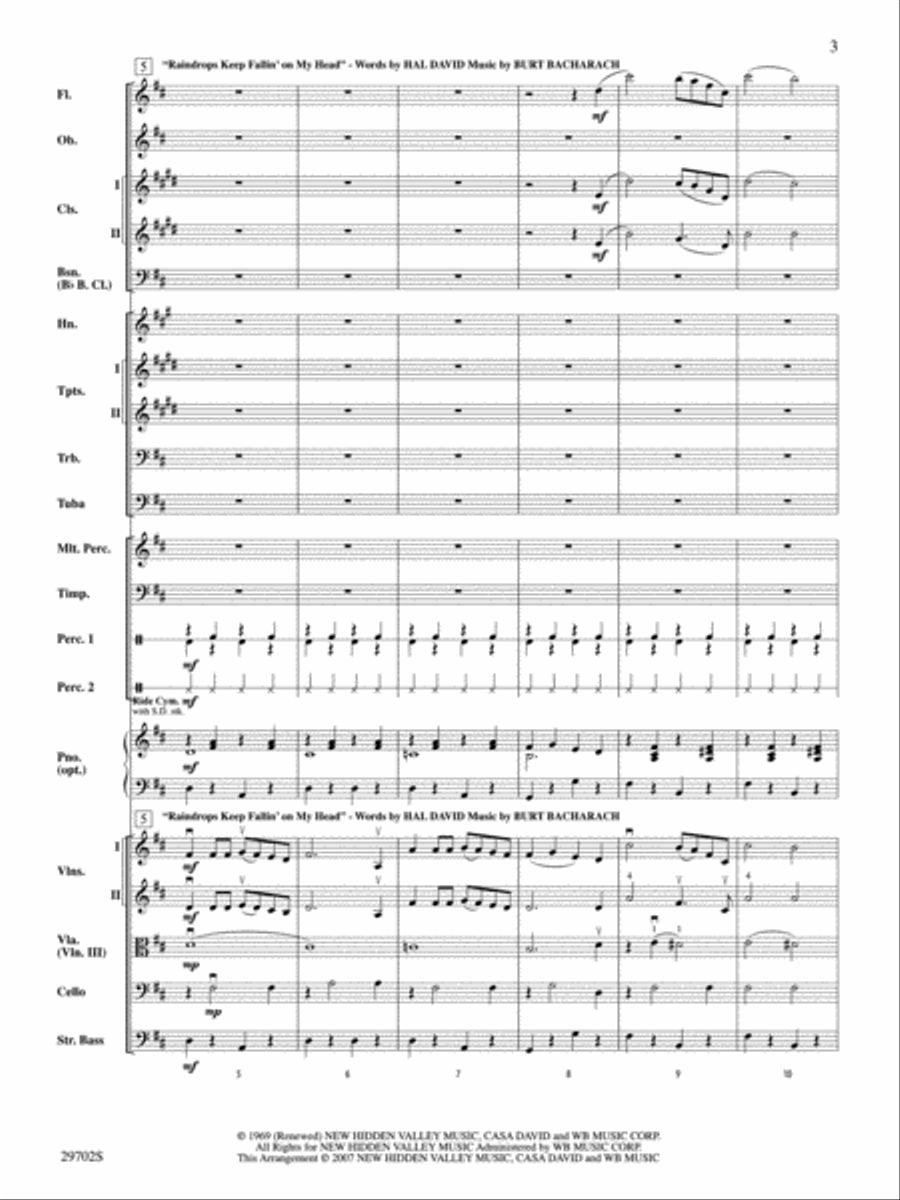 Rain Rain Full Orchestra scores gallery preview page 3