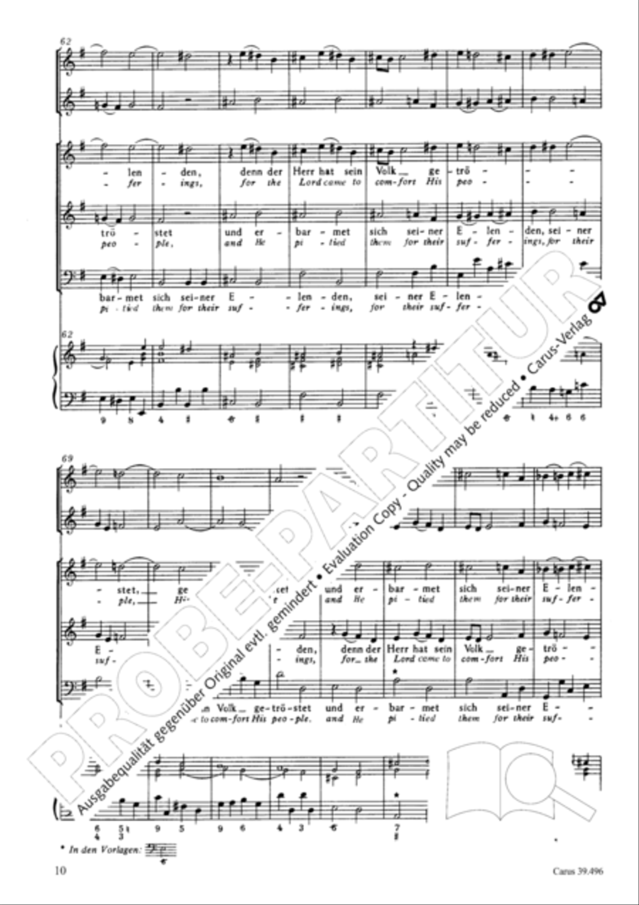 Triumph, O heavens (Jauchzet, ihr Himmel) SA scores gallery preview page 11