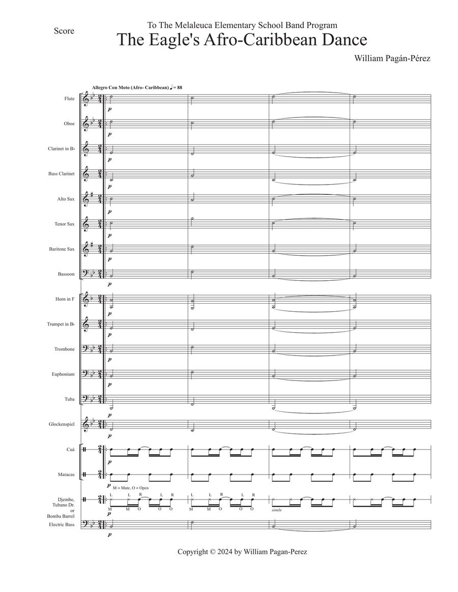 The Eagle's Afro-Caribbean Dance For Beginner Concert Band Concert Band scores gallery preview page 2