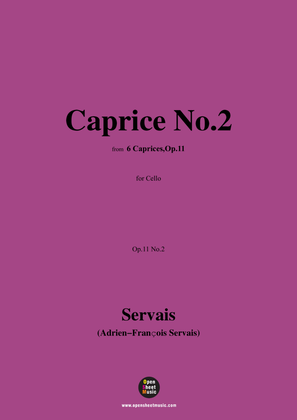 Servais-Caprice No.2,Op.11 No.2,from '6 Caprices,Op.11',for Cello