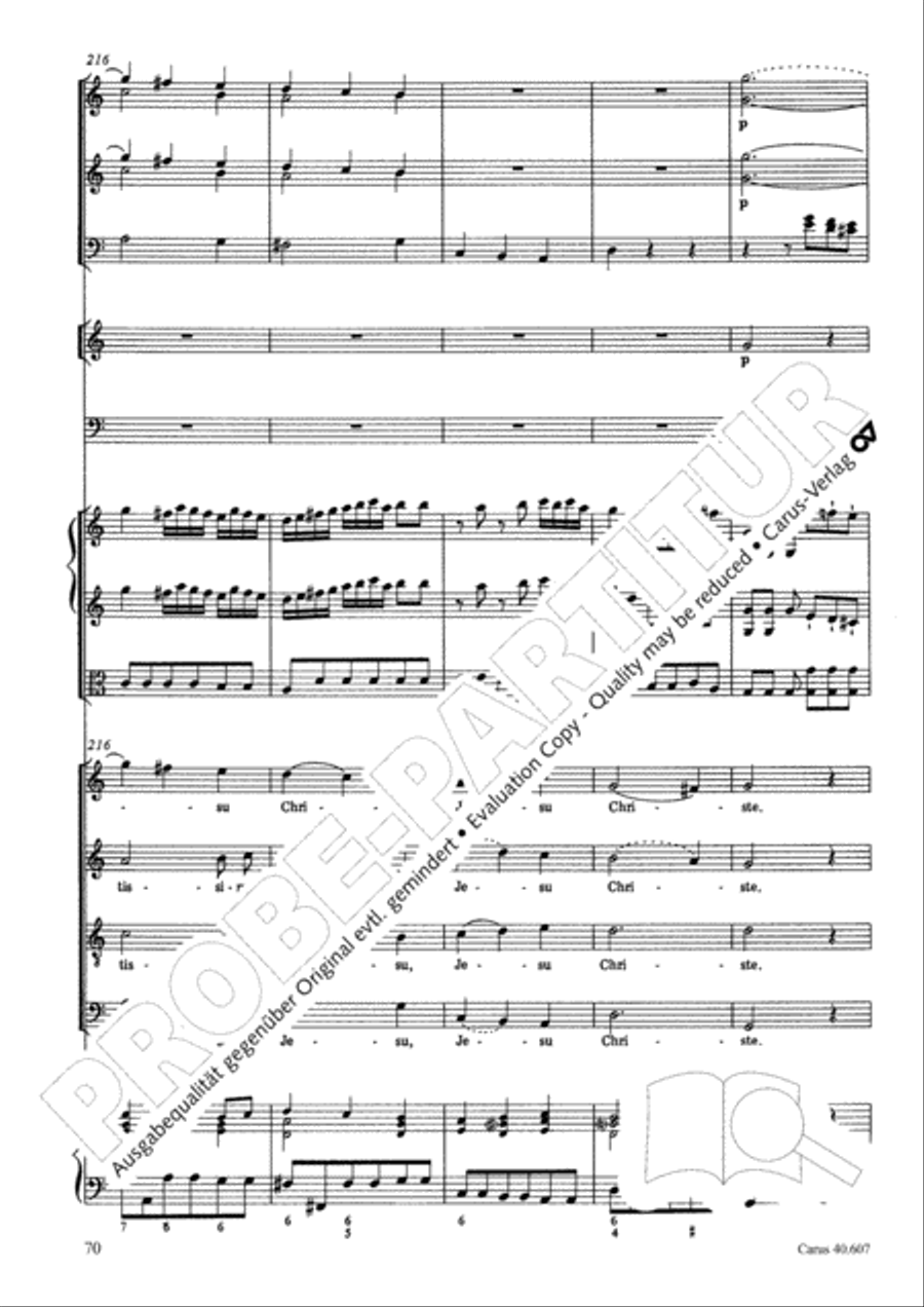 Mass in time of war (Missa in tempore belli) 4-Part scores gallery preview page 80