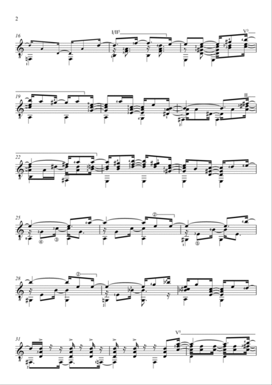 Samba Da Volta Guitar Solo scores gallery preview page 2