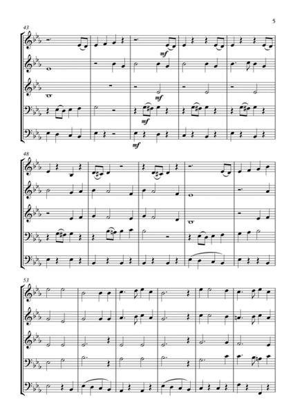 The Army Song (Caissons Song), for Brass Quintet image number null