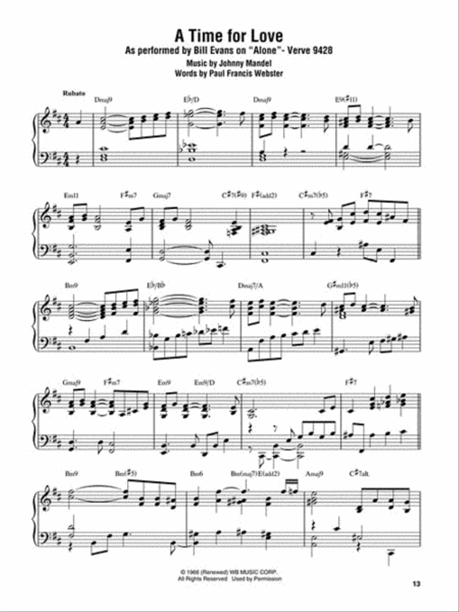 Bill Evans – Alone Piano scores gallery preview page 4