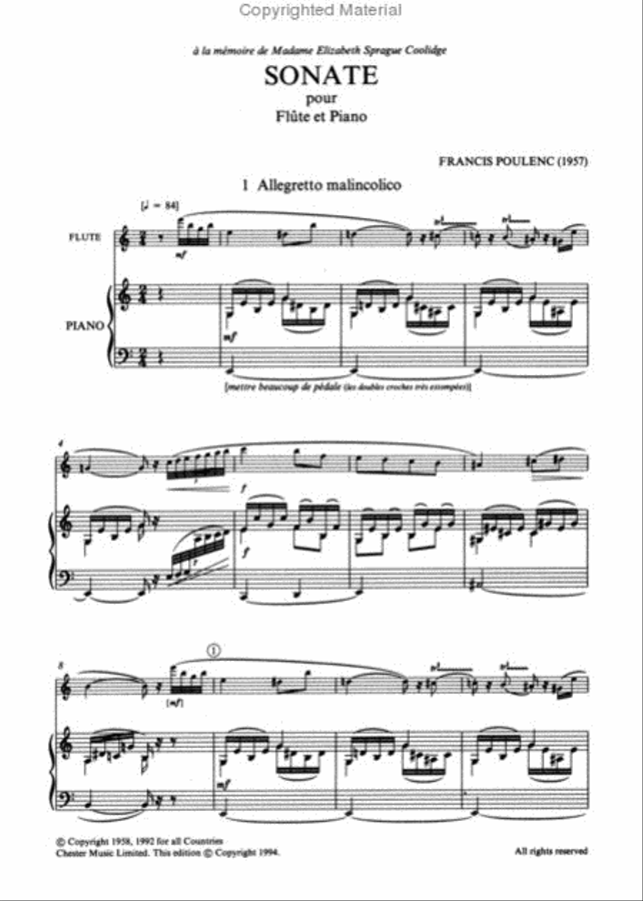 Sonata for Flute and Piano