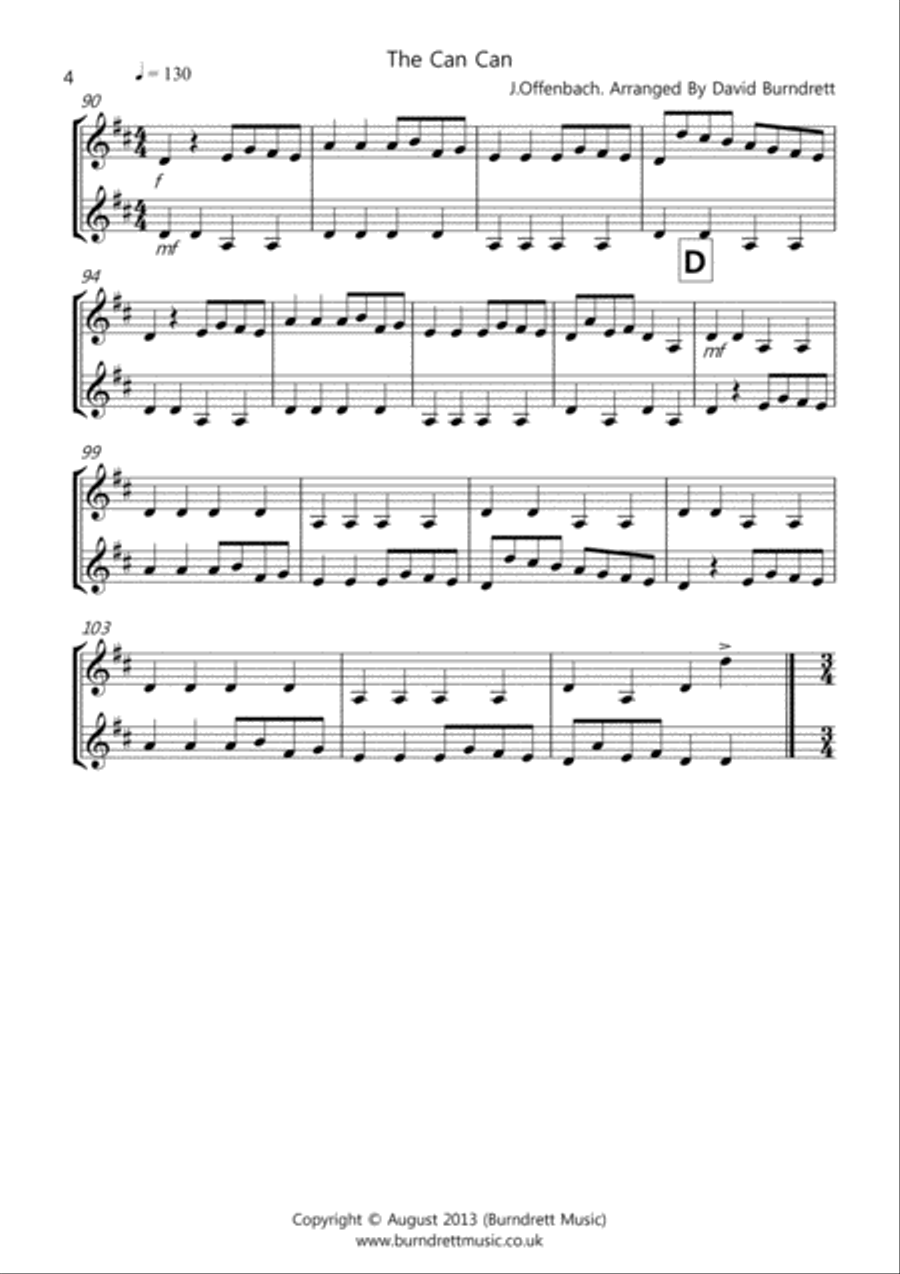 8 Duet for Trumpet in Bb Trumpet Duet scores gallery preview page 4