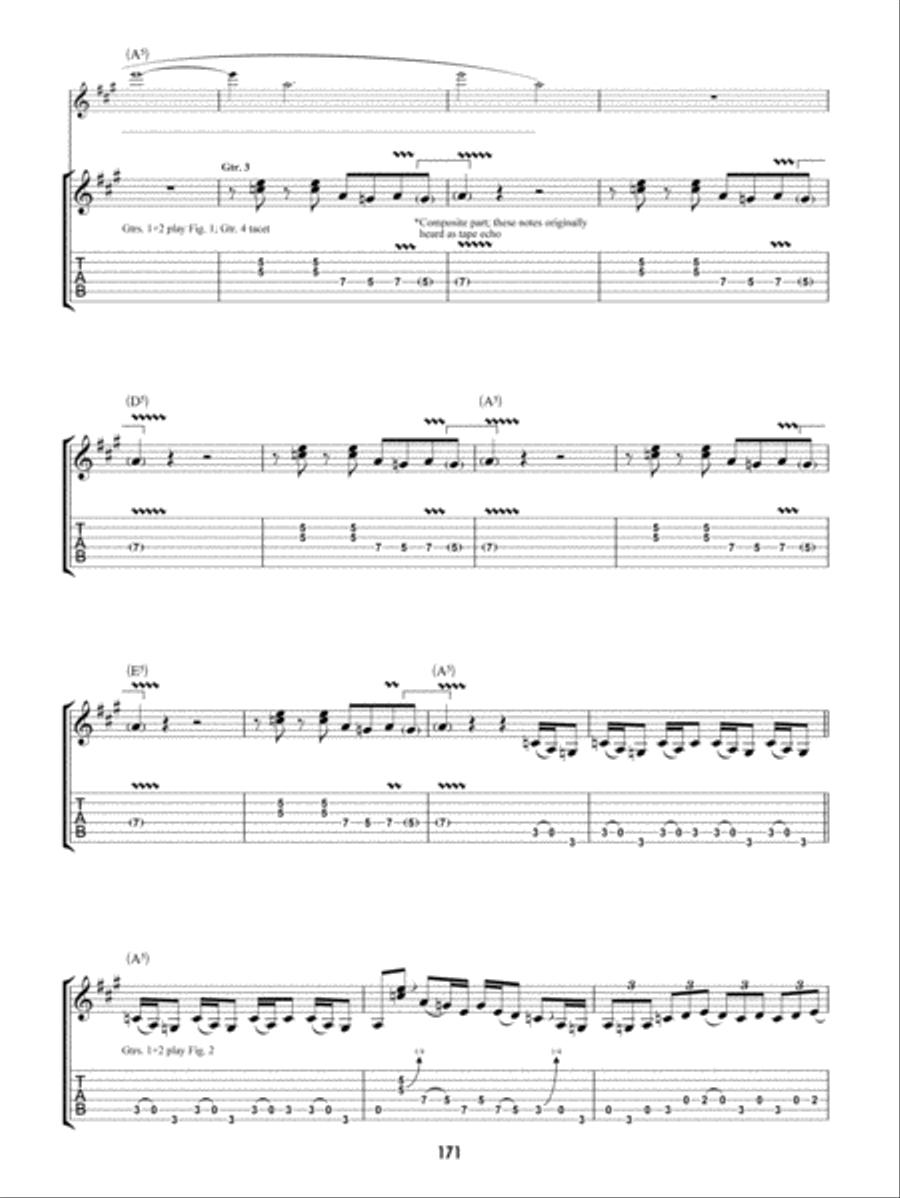 Rock and Roll Guitar Tablature scores gallery preview page 5