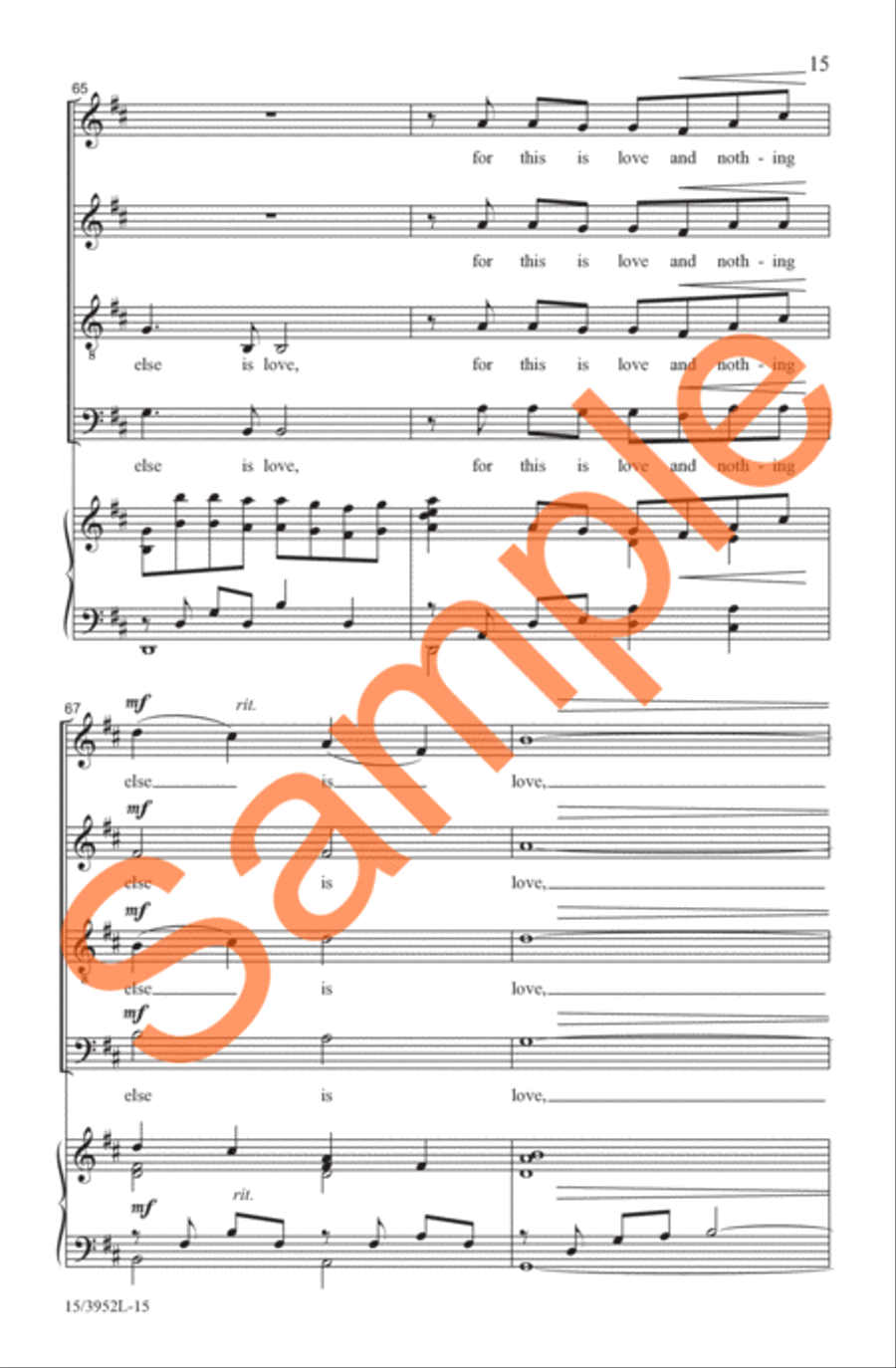A Prayer in Spring A Prayer in Spring 4-Part scores gallery preview page 14