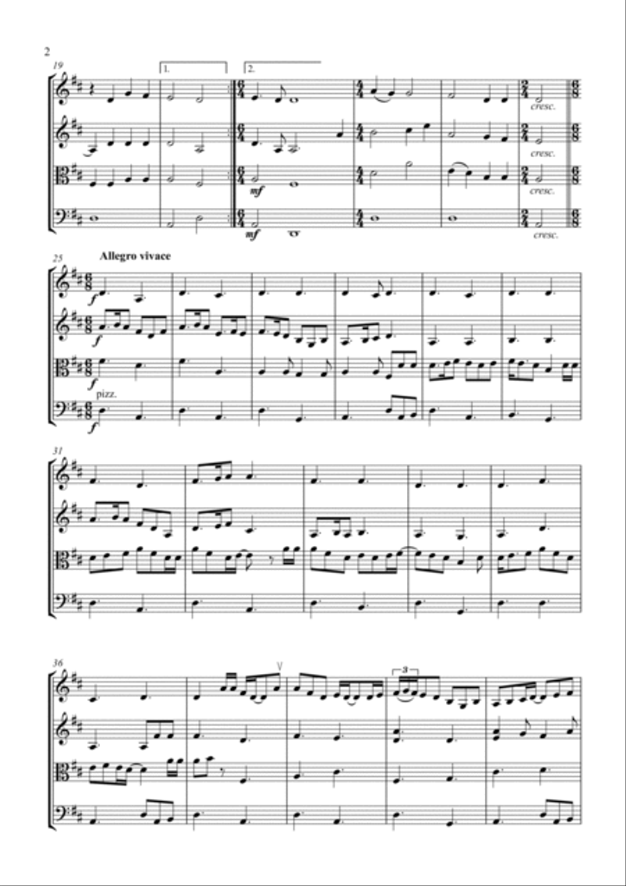 Fairytale Of New York String Quartet scores gallery preview page 2