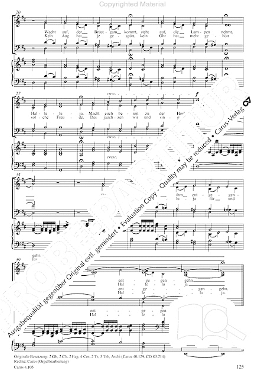 Choral collection Mendelssohn - editionchor Choir scores gallery preview page 126