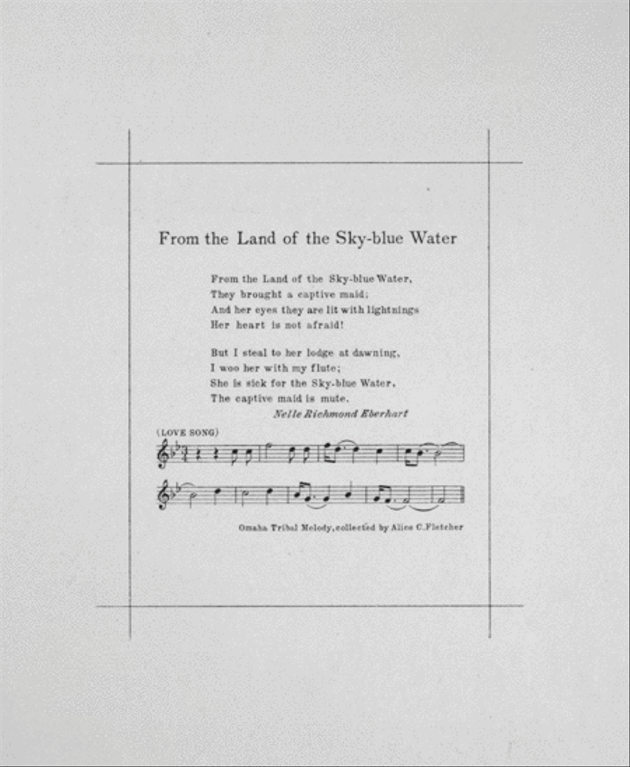 From the Land of the Sky-Blue Water (Four American Indian Songs) Voice scores gallery preview page 2