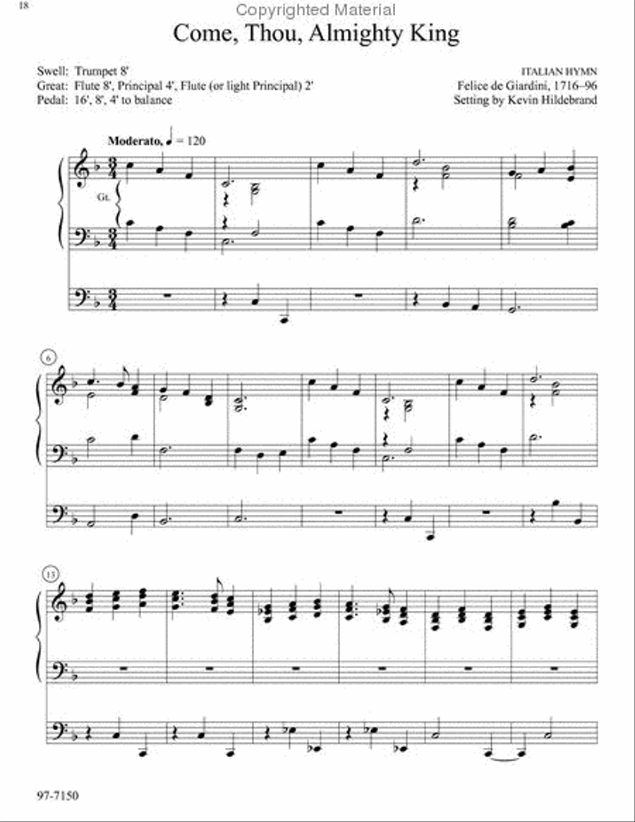 Six Hymn Improvisations, Set 6
