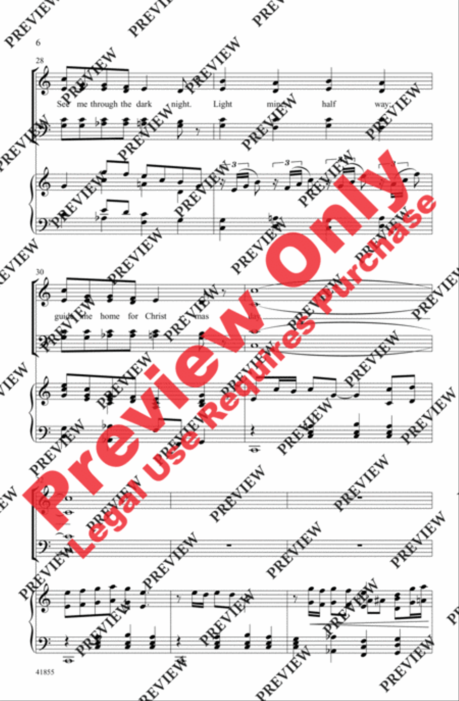 Christmas Star (from Home Alone 2) 4-Part scores gallery preview page 6