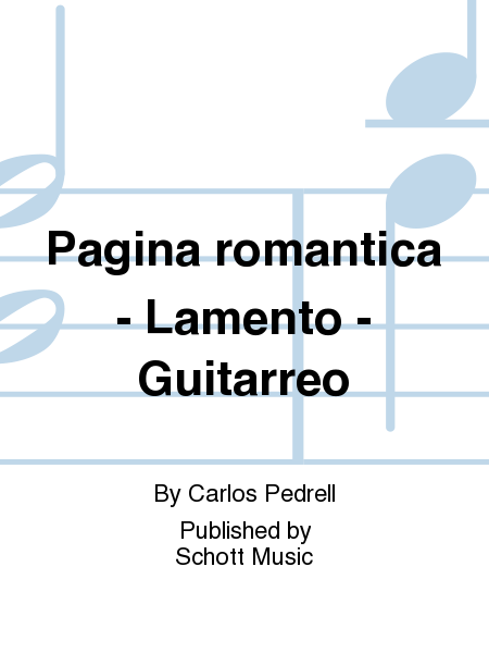 Pagina romantica - Lamento - Guitarreo