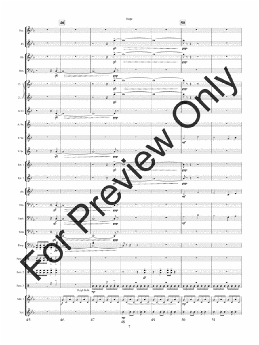 Rage Rage Concert Band scores gallery preview page 10