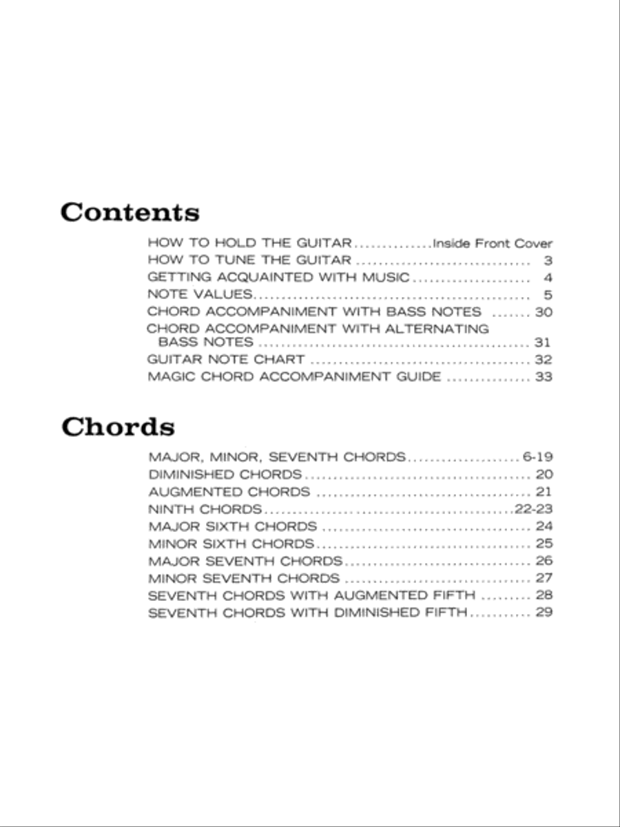 Alfred's Chord Fingering Dictionary Guitar scores gallery preview page 2