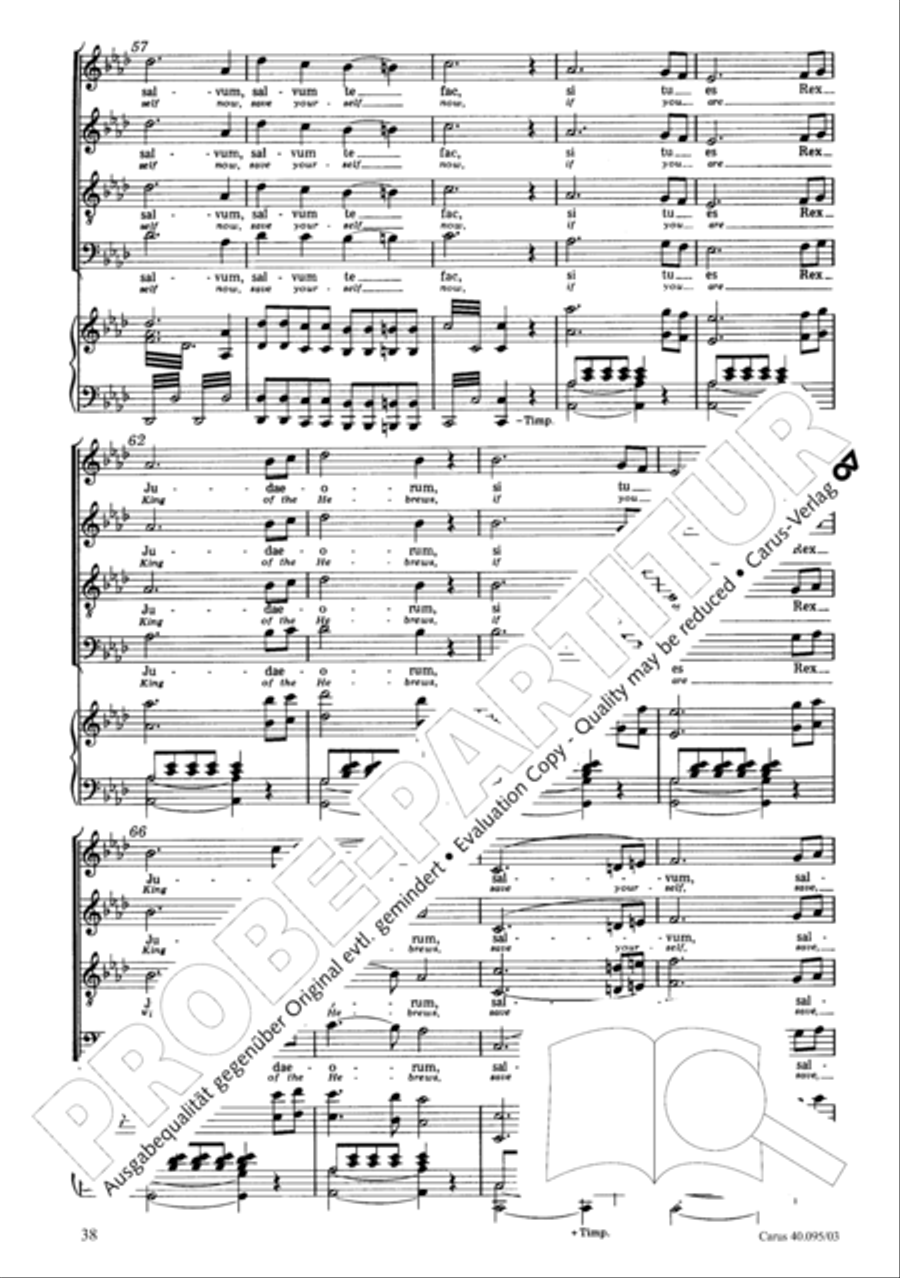 The Seven Words (Die Sieben Worte) 4-Part scores gallery preview page 39