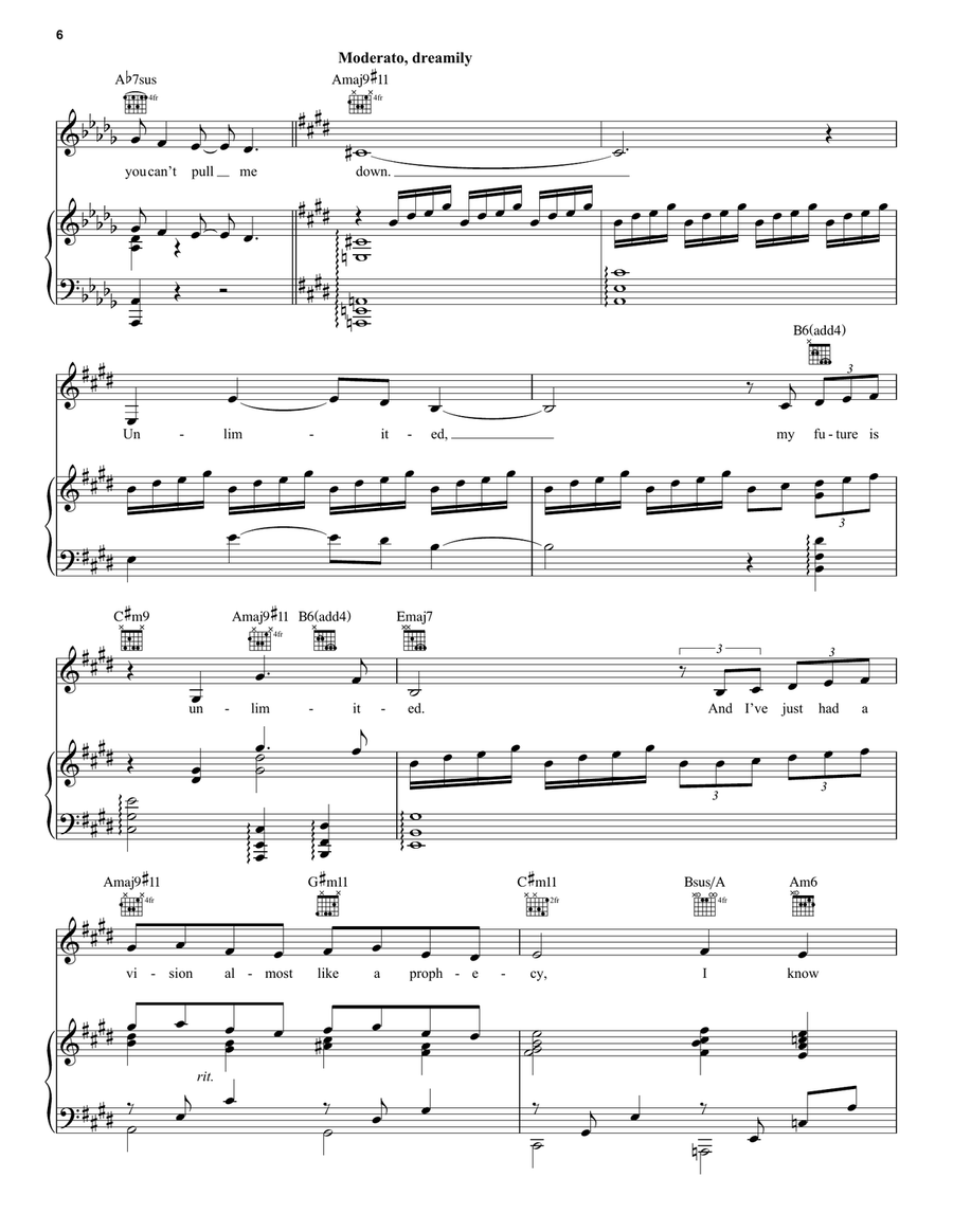 Defying Gravity (from Wicked) Guitar scores gallery preview page 6