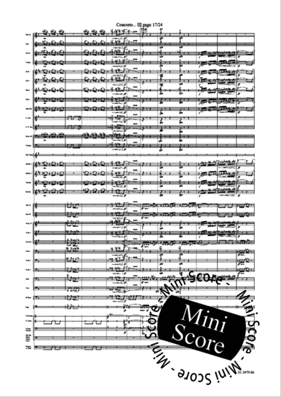 Concerto for Trumpet part 4 and 5 Concert Band scores gallery preview page 21