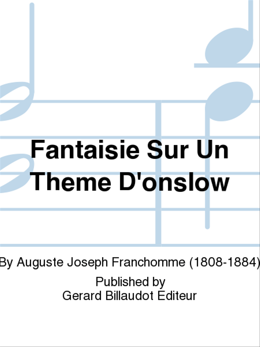 Fantaisie Sur Un Theme D'Onslow Piano scores gallery preview page 1