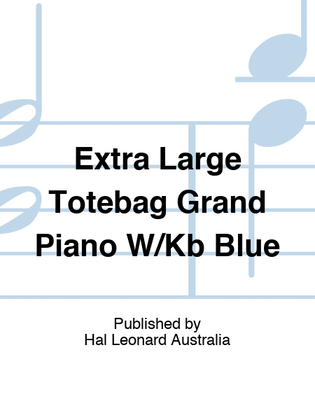 Extra Large Totebag Grand Piano W/Kb Blue