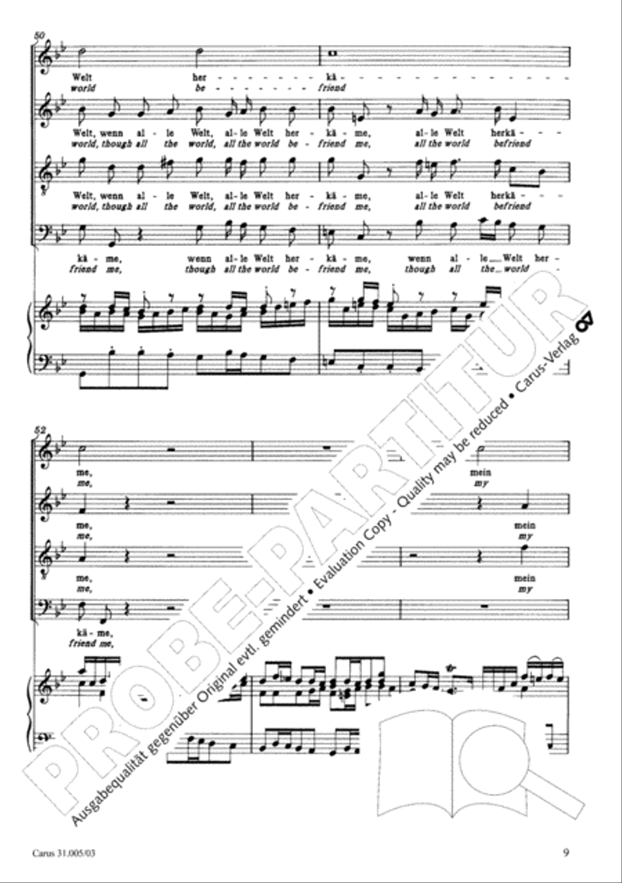 O where shall I now go (Wo soll ich fliehen hin) 4-Part scores gallery preview page 10
