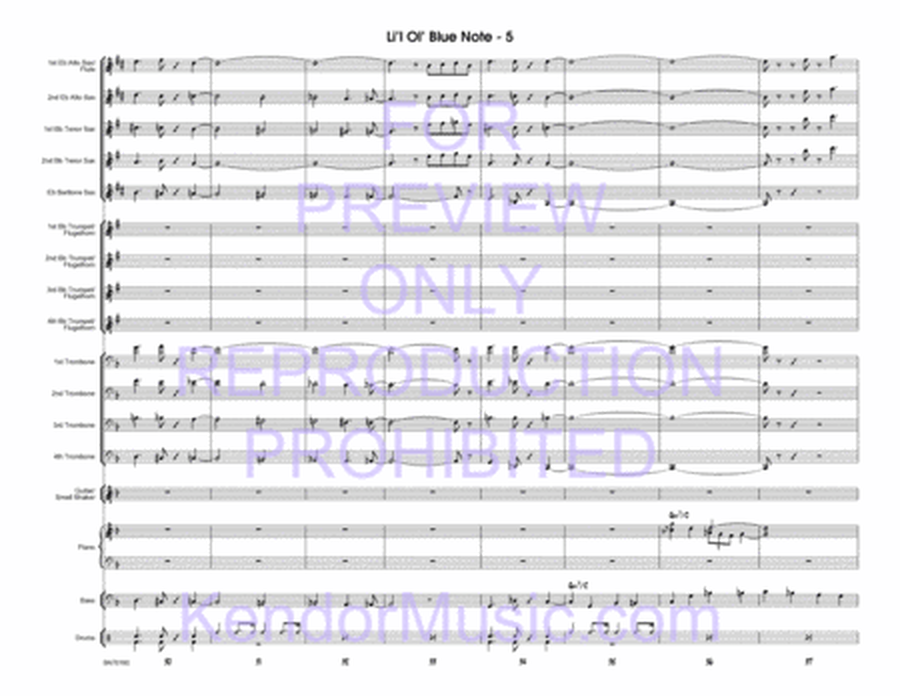 Li'l Ol' Blue Note (Full Score)