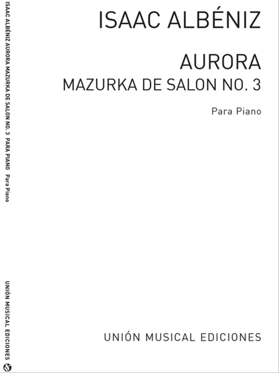 Aurora No.3 From Mazurkas De Salon Op.66 Piano Solo scores gallery preview page 1