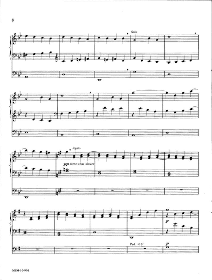 Suite in G Organ scores gallery preview page 4