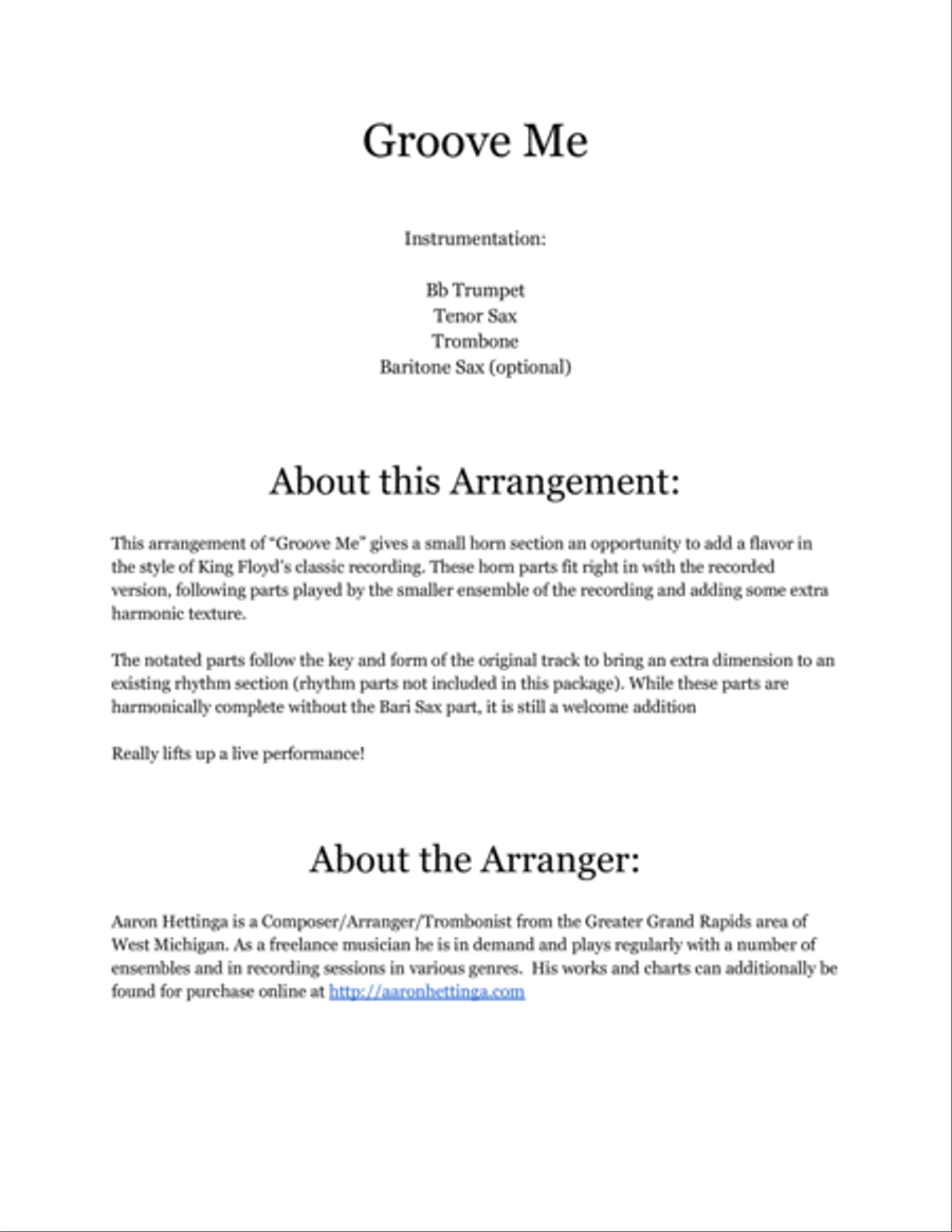 Groove Me Small Ensemble scores gallery preview page 2