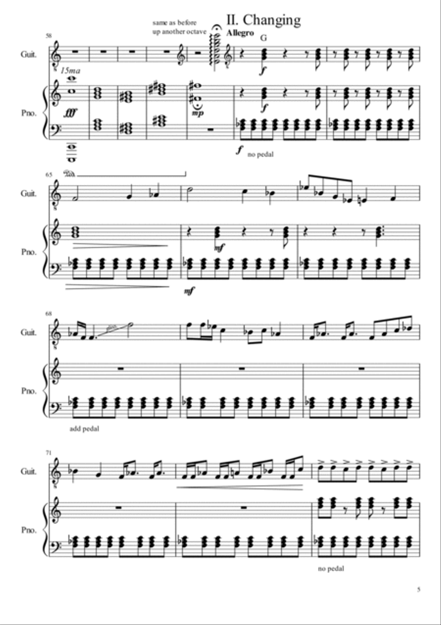 The Color of Fire is Guitar Solo scores gallery preview page 5