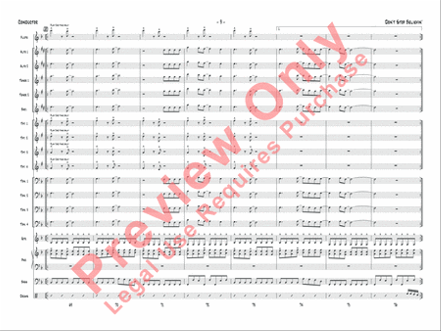 Don't Stop Believin' Jazz Ensemble scores gallery preview page 12