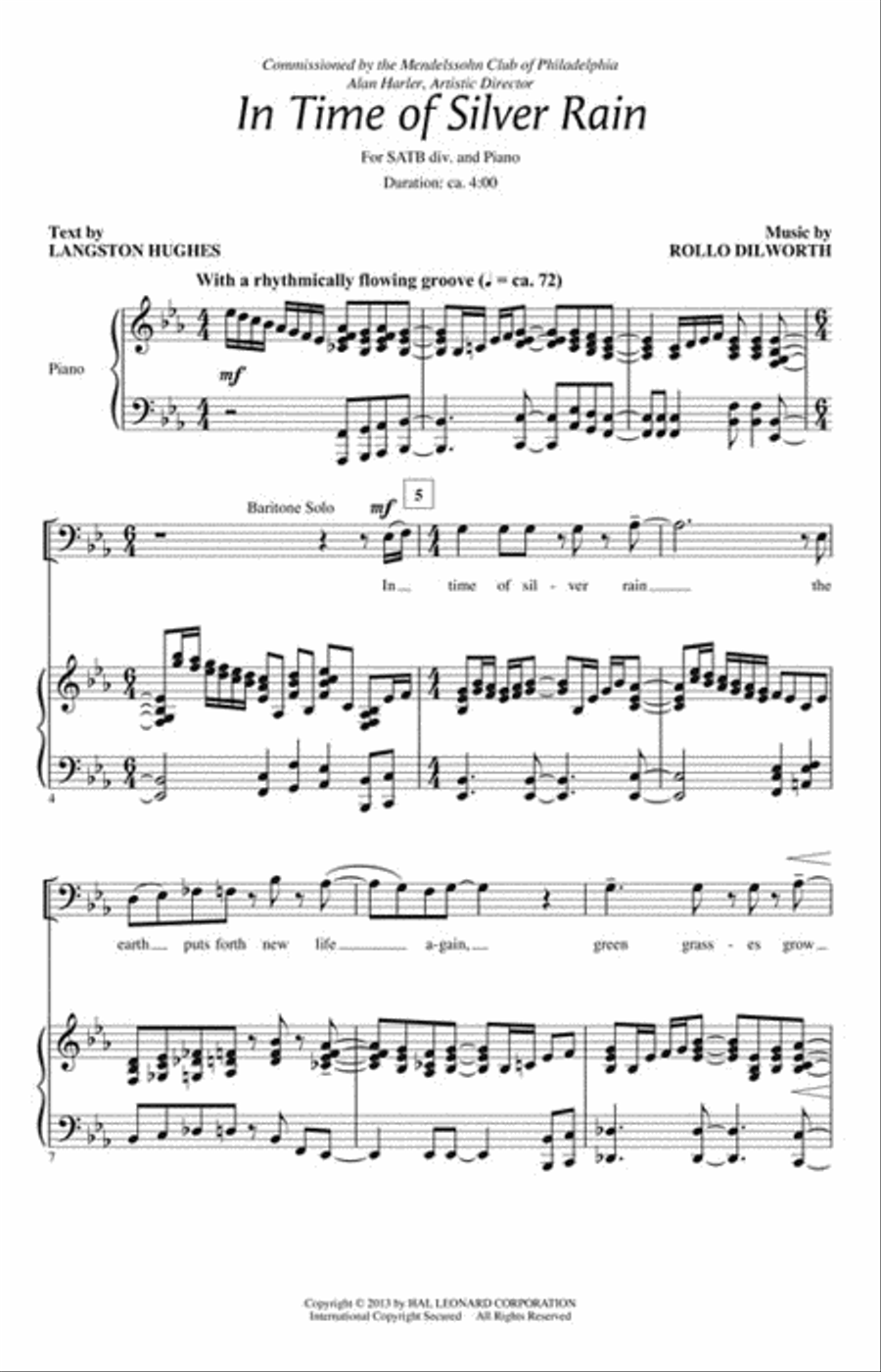 In Time of Silver Rain In Time of Silver Rain Divisi scores gallery preview page 2